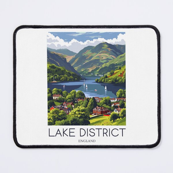 Item preview, A Pop Art Travel Print of the Lake District - England  designed and sold by StudioRedKoala.