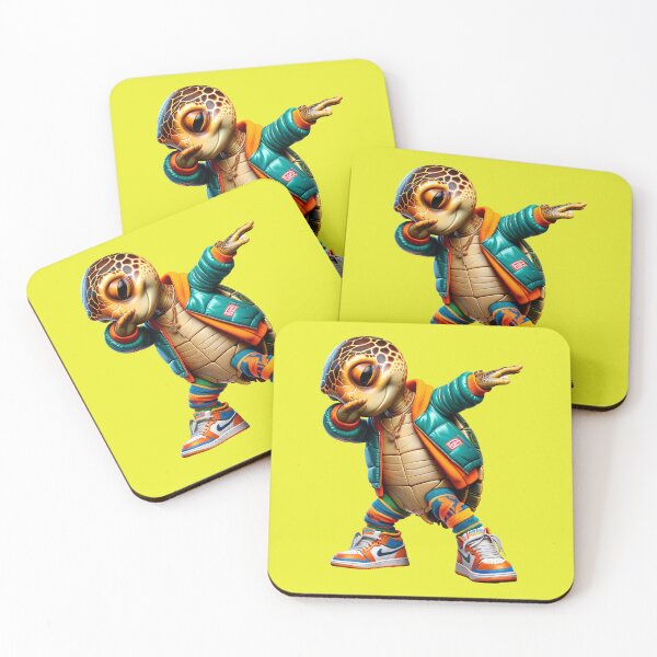 Item preview, Cute funny turtle in DABBING pose dressed in modern clothing. designed and sold by Nathalymx.