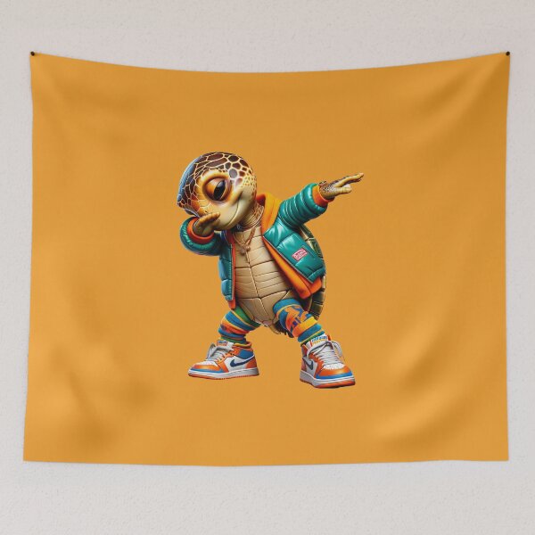 Item preview, Cute funny turtle in DABBING pose dressed in modern clothing. designed and sold by Nathalymx.