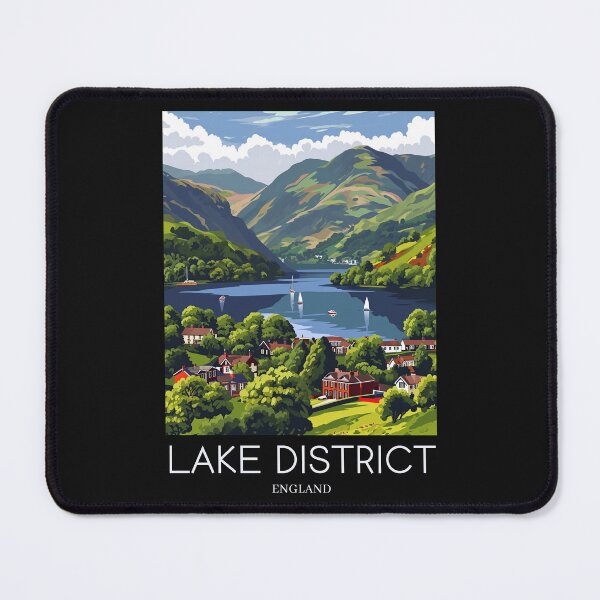 Item preview, A Pop Art Travel Print of the Lake District - England  designed and sold by StudioRedKoala.