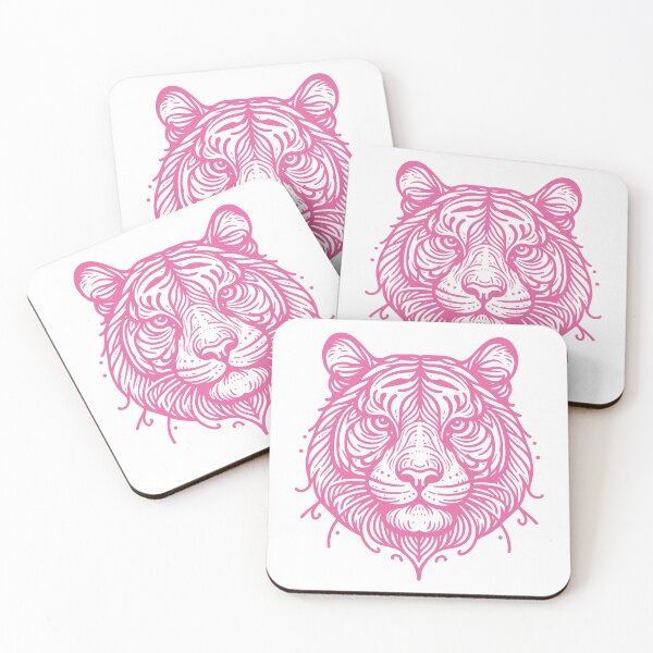 Item preview, Tiger, line art, tiger face, tiger head, animal line art, art design designed and sold by craftytraci.