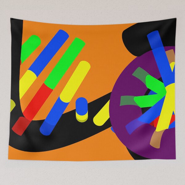 Item preview, DNA Candy Abstract #25 orange designed and sold by Russell Kightley.