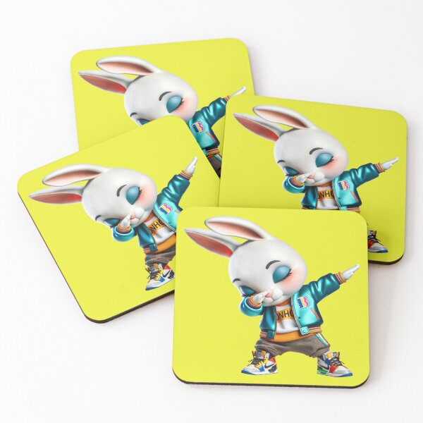 Item preview, Cute funny Rabbit in DABBING pose dressed in modern clothes. designed and sold by Nathalymx.