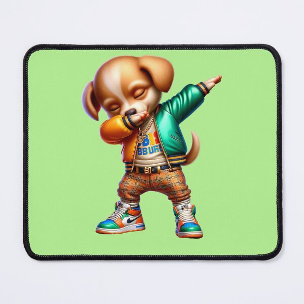 Item preview, Cute funny Puppy in DABBING pose dressed in modern clothes. designed and sold by Nathalymx.
