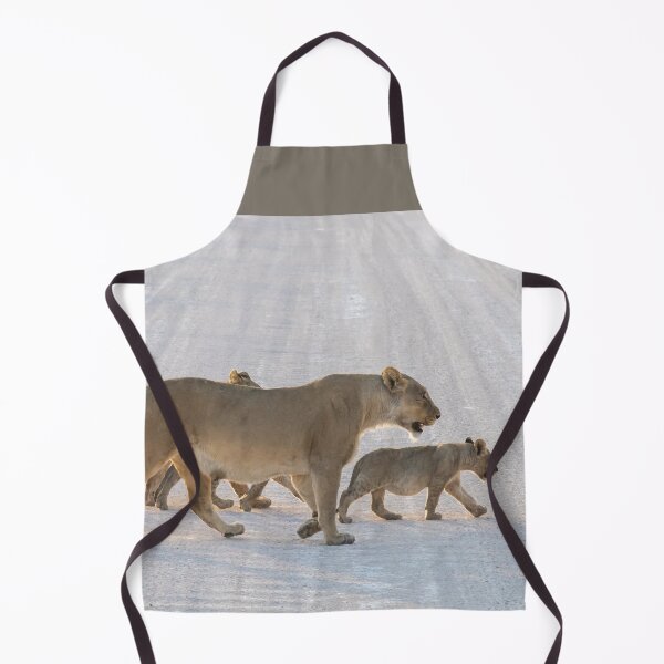 Item preview, Namibia. Etosha National Park. Lioness with the Cubs Crossing Road. designed and sold by vadim19.