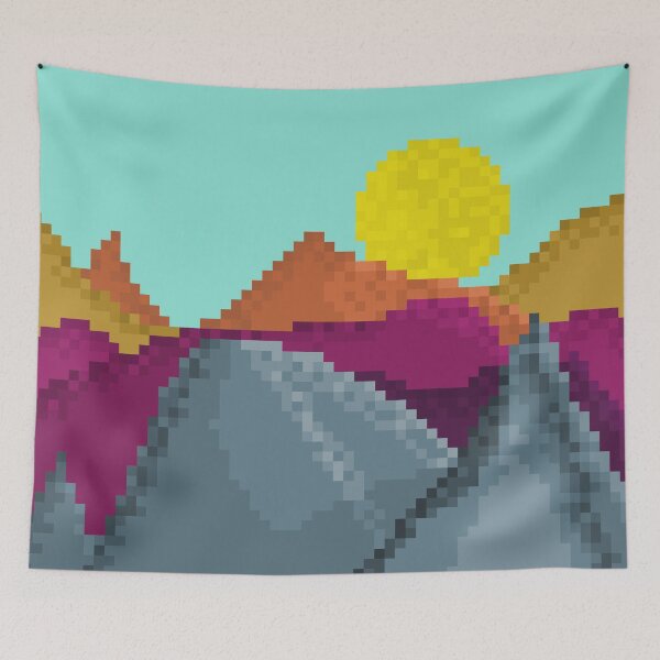 Item preview, sunset over the mountains designed and sold by AmusedBirdArt.