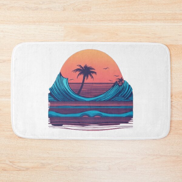 Item preview, Serene Montabeach Minimalist Ocean Creative T-Shirt Design  designed and sold by SSulatul101.