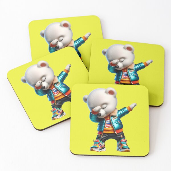 Item preview, Cute funny polar bear in DABBING pose dressed in modern clothes. designed and sold by Nathalymx.