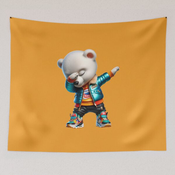 Item preview, Cute funny polar bear in DABBING pose dressed in modern clothes. designed and sold by Nathalymx.
