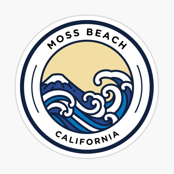 Moss Beach California Sticker