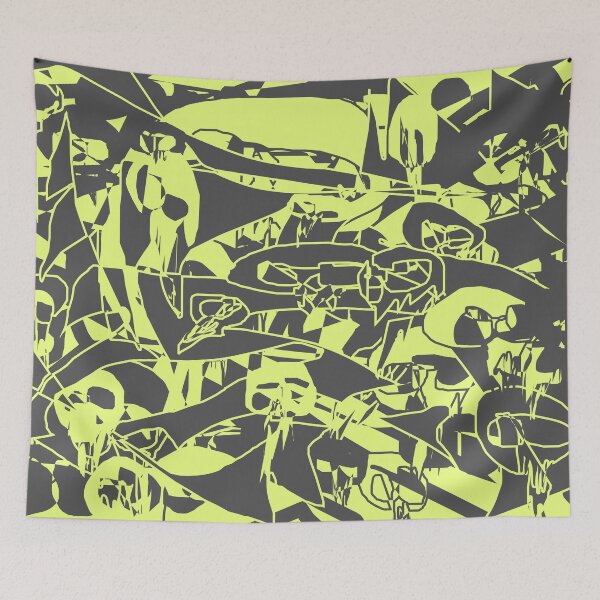 Item preview, Gray Yellow Skulls Pattern designed and sold by skullbal.