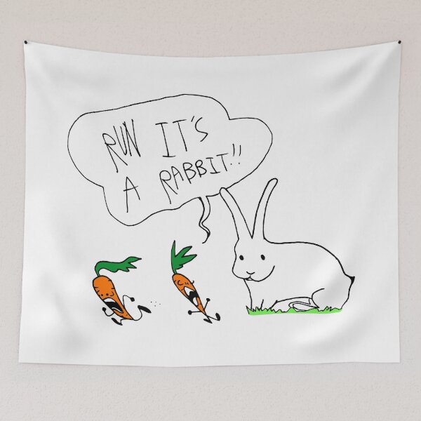 Item preview, Run its a rabbit!! designed and sold by littletinyspark.