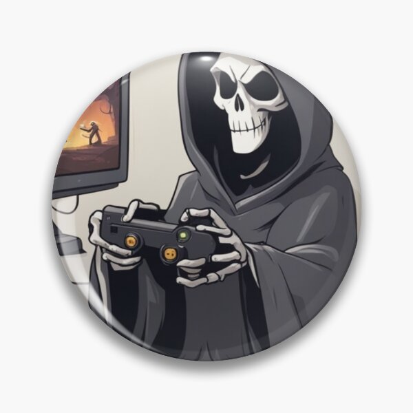 Artikelvorschau, Grim Reaper Gamer Guy entworfen und verkauft von CailaStyle.