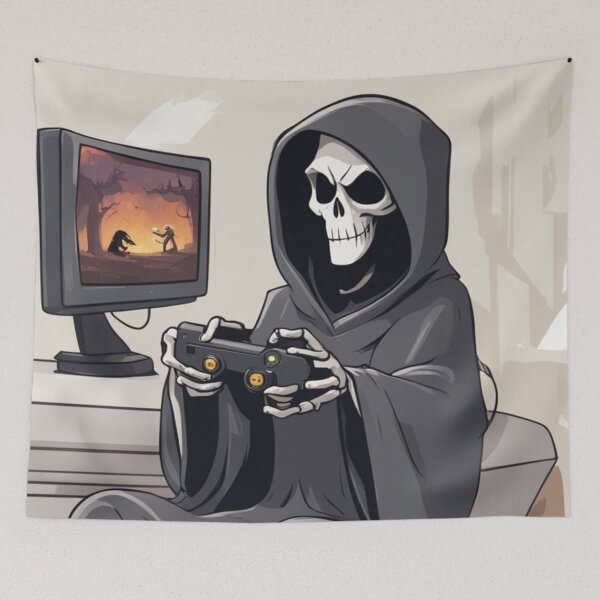 Item preview, Grim Reaper Gamer Guy designed and sold by CailaStyle.