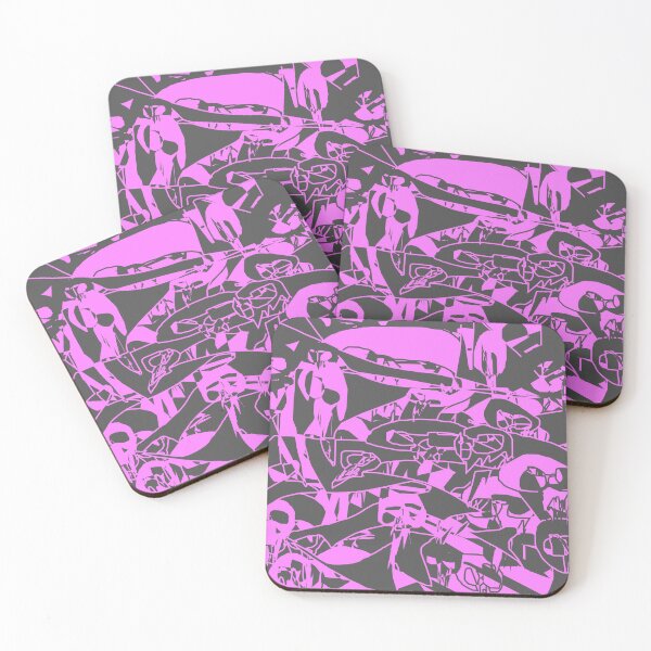 Item preview, Gray Pink Skulls Pattern designed and sold by skullbal.