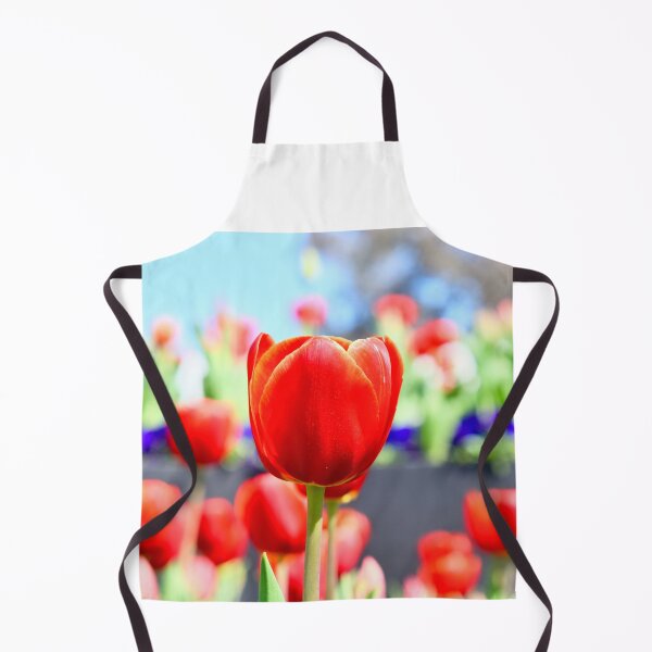 Item preview, floral red tulip bokeh designed and sold by cbrpix.