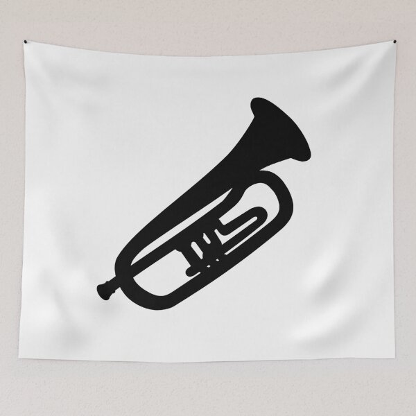 Item preview, Black and white trumpet designed and sold by Inspirationmotivation.