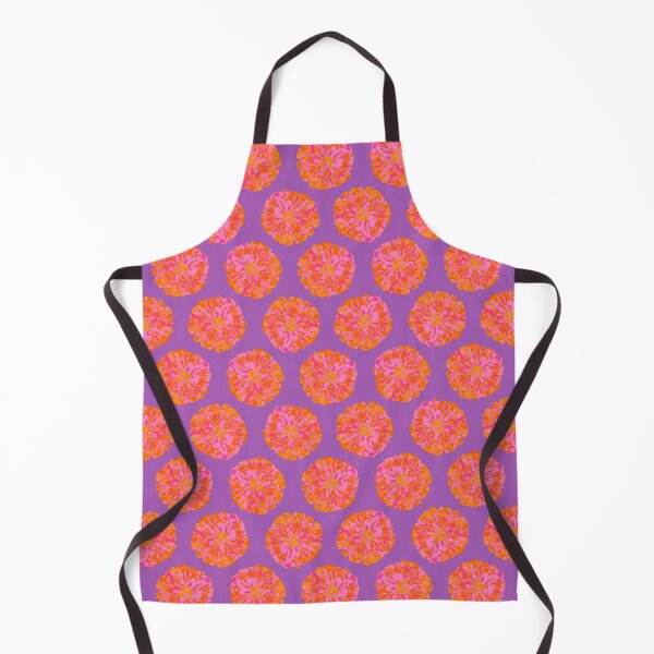 Item preview, CHRYSANTHEMUMS Abstract Big Flower Summer Bright Floral - Fuchsia Pink Orange Yellow Violet Purple - UnBlink Studio by Jackie Tahara designed and sold by Jackie Tahara of UnBlink Studio.