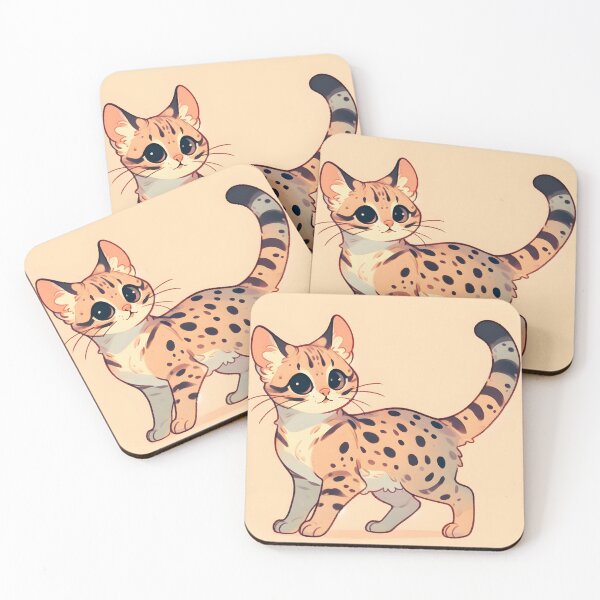 Item preview, Cute savannah cat designed and sold by Anna Halasek.