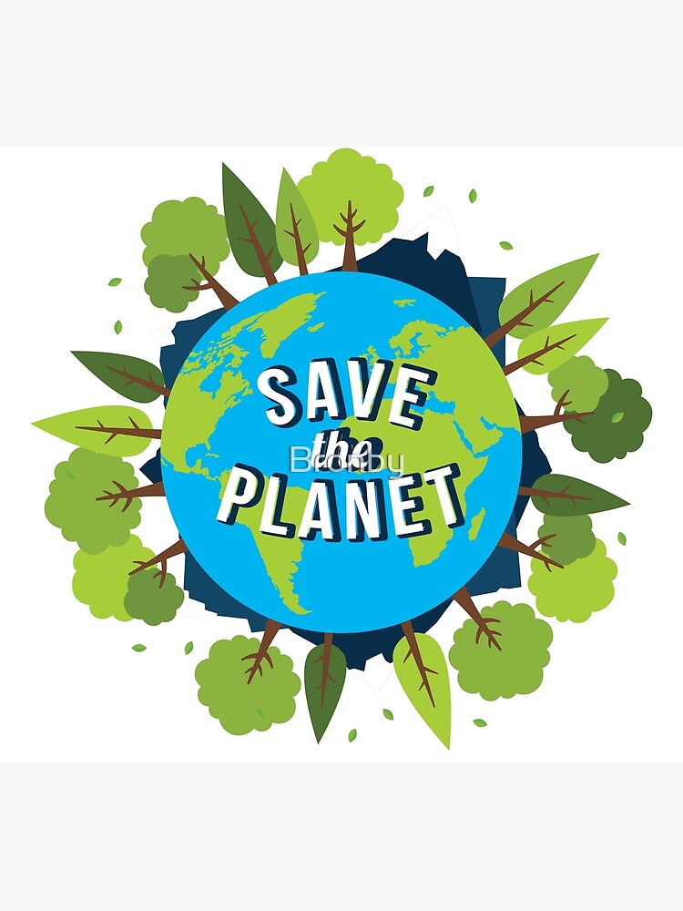 Save The Planet Protect Our Earth Day Planting Trees Greeting Card By Bronby Redbubble