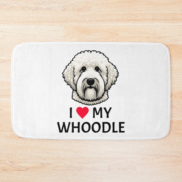 Item preview, I love my Whoodle - Love dog statement designed and sold by Ingridpd.