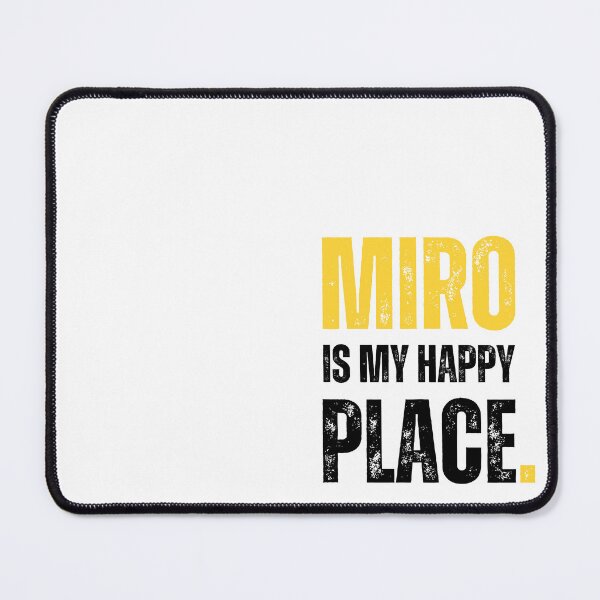 Item preview, MIRO is my happy place.  – distressed letter design designed and sold by GuncleCo.
