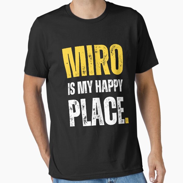 Item preview, MIRO is my happy place.  – distressed letter design designed and sold by GuncleCo.