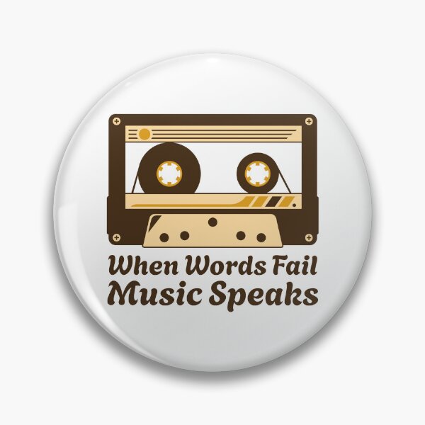 Item preview, When Words Fail Music Speaks Cassette designed and sold by PMCreative.