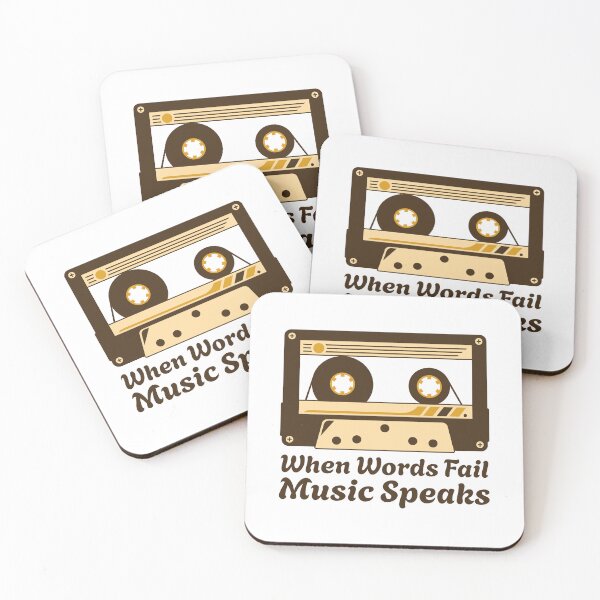 Item preview, When Words Fail Music Speaks Cassette designed and sold by PMCreative.