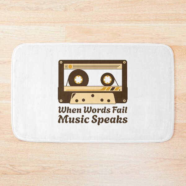 Item preview, When Words Fail Music Speaks Cassette designed and sold by PMCreative.