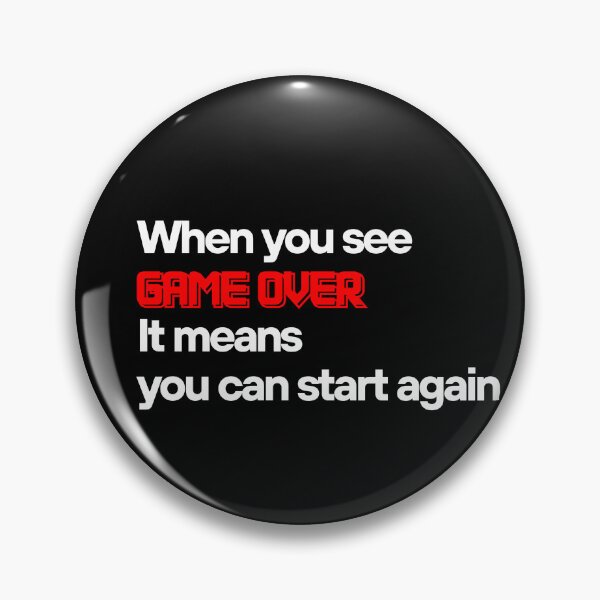 Item preview, GAME OVER does't mean you end up(white version) designed and sold by Yewon Kim.
