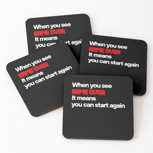 Item preview, GAME OVER does't mean you end up(white version) designed and sold by Yewon Kim.