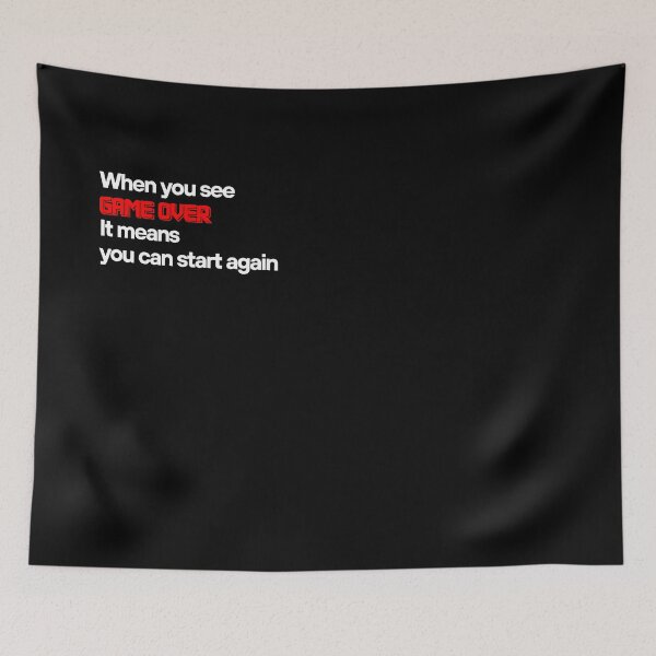 Item preview, GAME OVER does't mean you end up(white version) designed and sold by Yewon Kim.