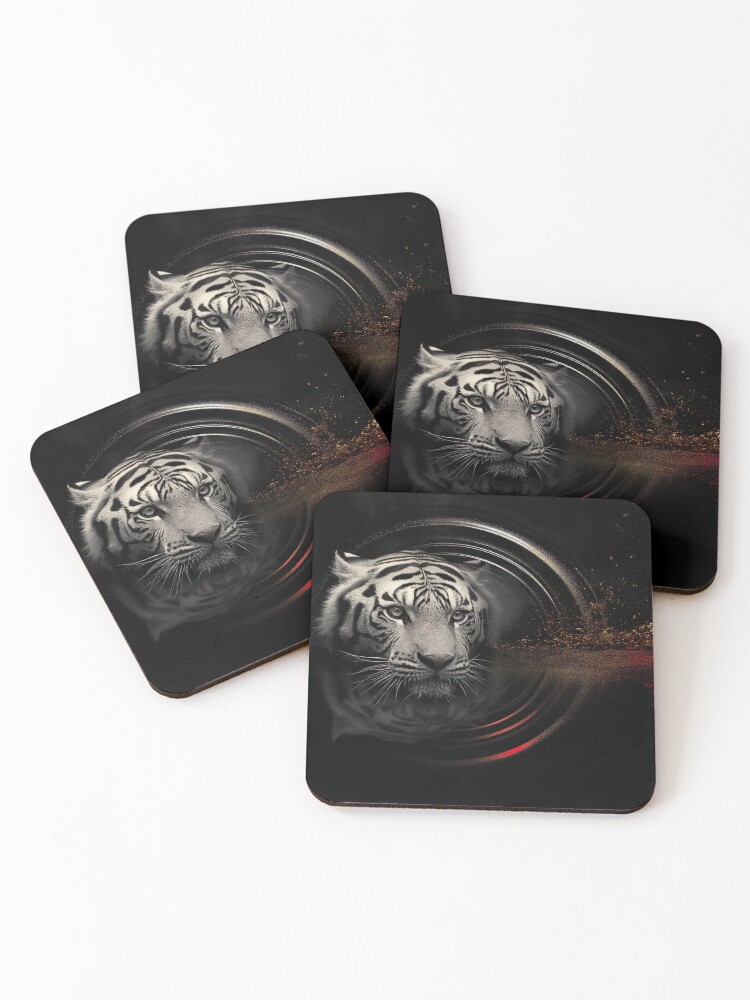 Thumbnail 1 of 5, Coasters (Set of 4), Primal Awakening: 2024 Anniversary Edition designed and sold by rebecka.