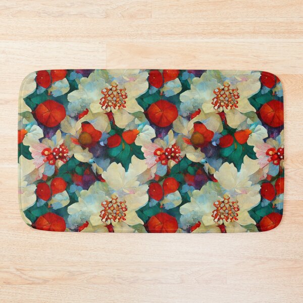 Item preview, White Christmas flower background designed and sold by Funwaytrend.