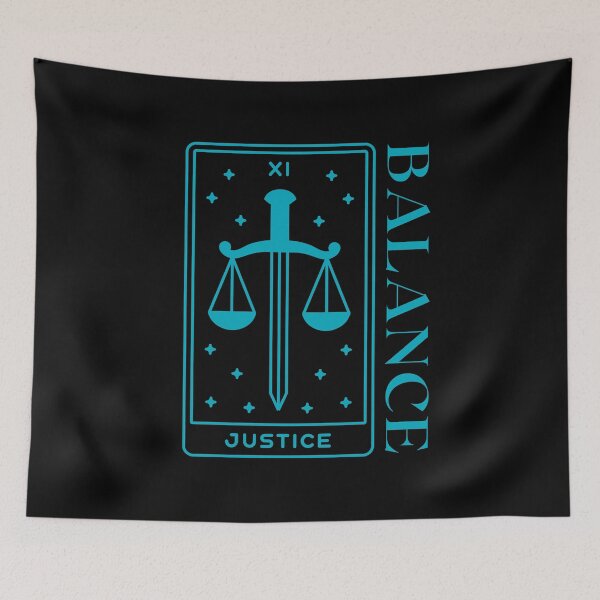 Item preview, Justice Tarot Card with Balance designed and sold by Bennymp.