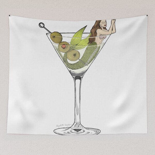 Artikelvorschau, Martini-Meerjungfrau-Cocktail entworfen und verkauft von Elizabeth Weglein.