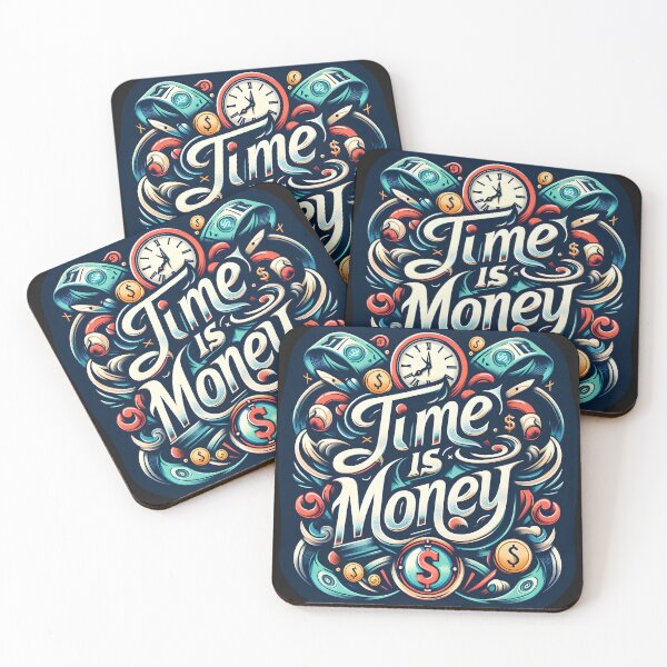 Item preview, Time is money, typography designed and sold by maxmaj.