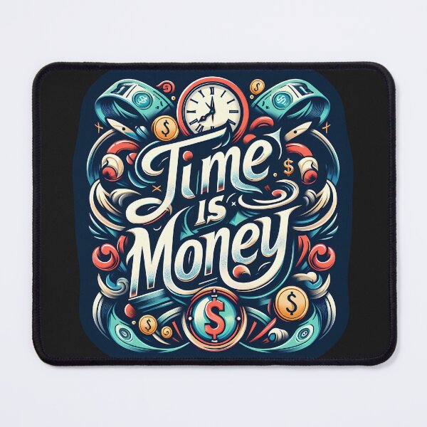 Item preview, Time is money, typography designed and sold by maxmaj.