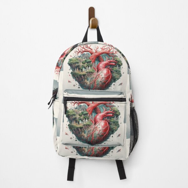 Item preview, Realistic Anatomical Heart with Romantic Ruins of an Ancient City designed and sold by AgathaZolastore.