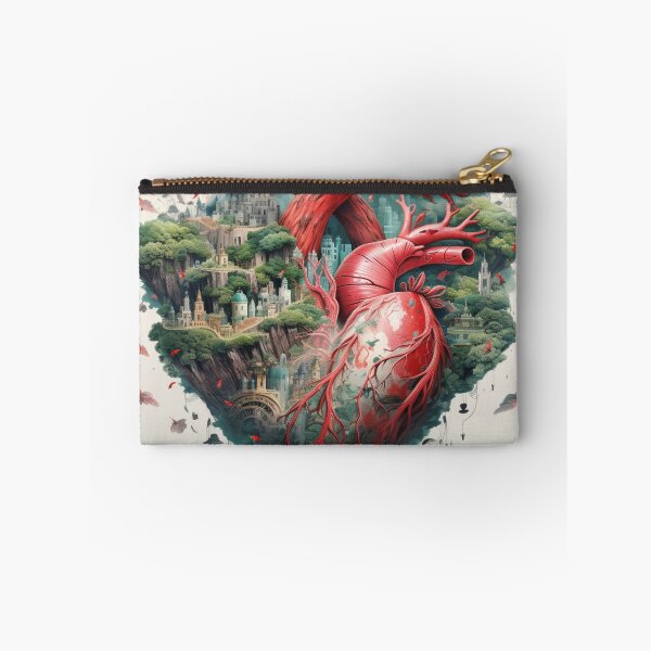 Item preview, Realistic Anatomical Heart with Romantic Ruins of an Ancient City designed and sold by AgathaZolastore.