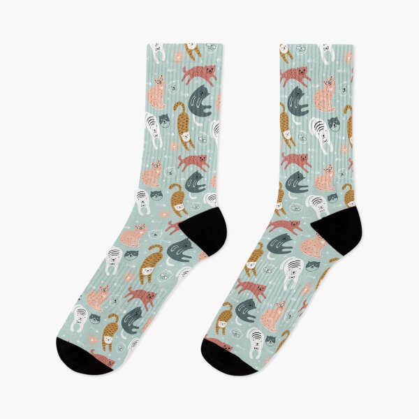 Item preview, cute graphics colorful cute cats Warm design for everyone. designed and sold by isaartboho.
