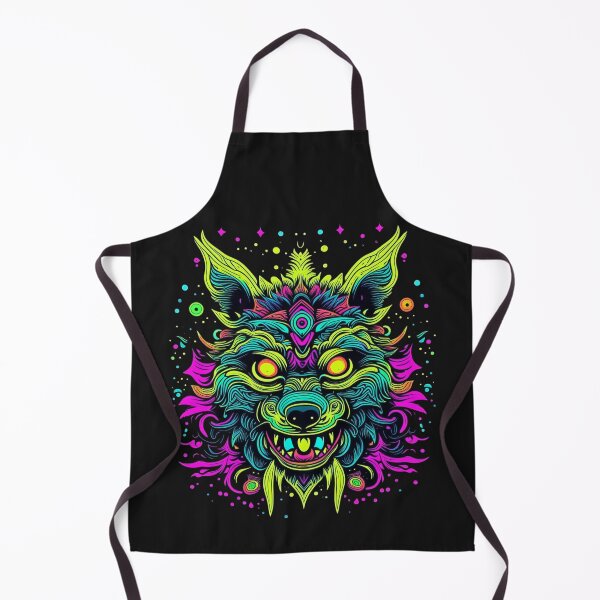 Item preview, Psychedelic Wolf Art designed and sold by AnalajiaDesigns.