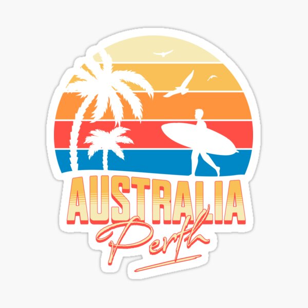 Item preview, Australia Perth - Retro Surf designed and sold by OptimaArt.