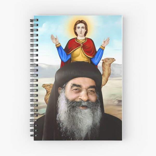 Item preview, Saint Mina and Pope Kyrillos VI of Alexandria designed and sold by MarinaAtef.