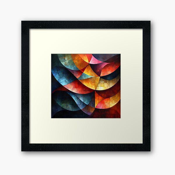 Item preview, Abstract Geometric Fractal design print designed and sold by dcrc.