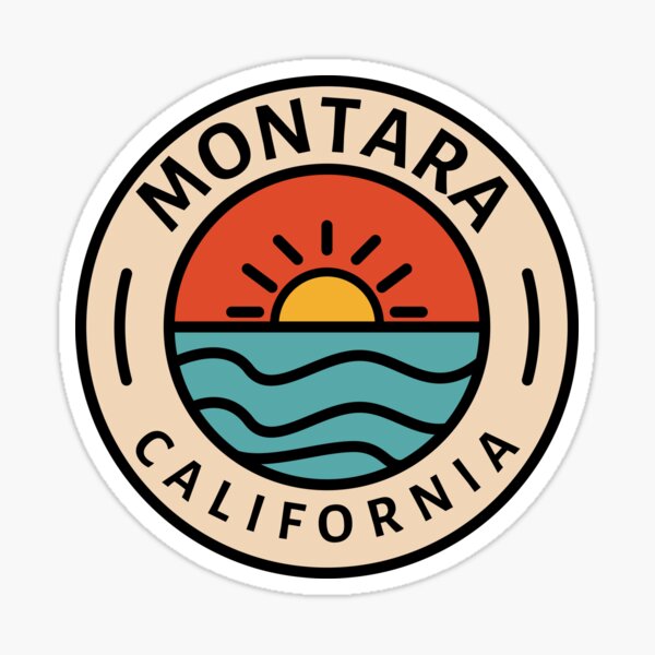 Montara California Sticker