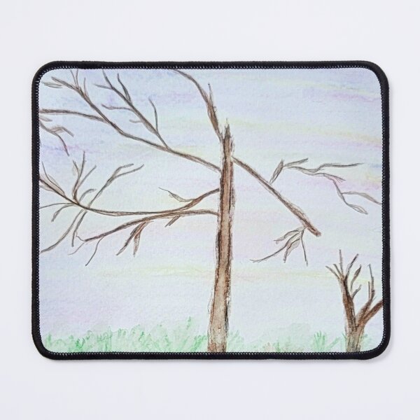 Item preview, Watercolor painting of dead trees on the trail  designed and sold by Jmb67.