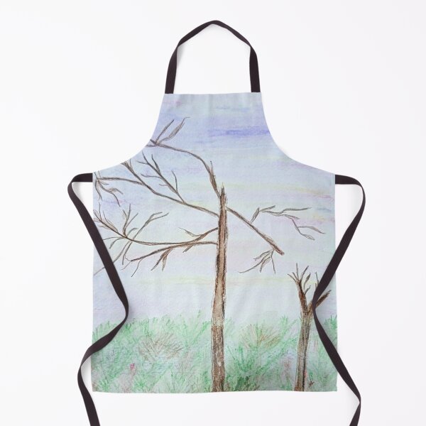 Item preview, Watercolor painting of dead trees on the trail designed and sold by Jmb67.