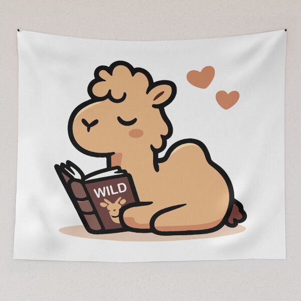 Item preview, Cute Camel Reading designed and sold by BluRockDesigns.